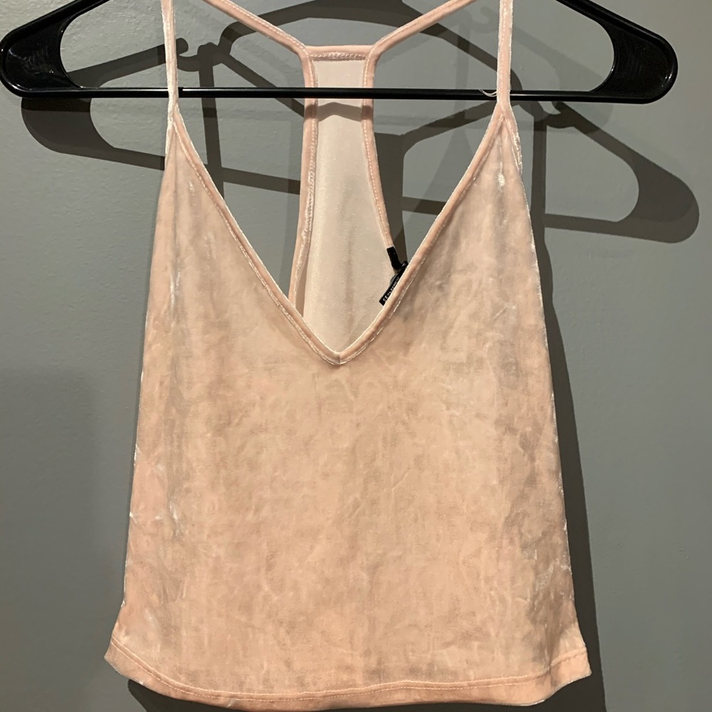 Light pink crop top